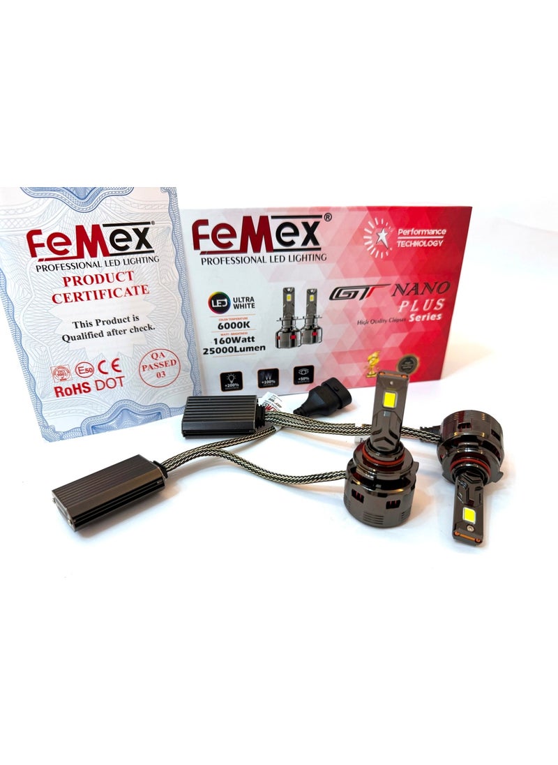 Femex GT Nano Plus Csp Lumiled Royal Chipset Radiator Cooled HB3 9005 LED Xenon LED Headlight  - Image 2