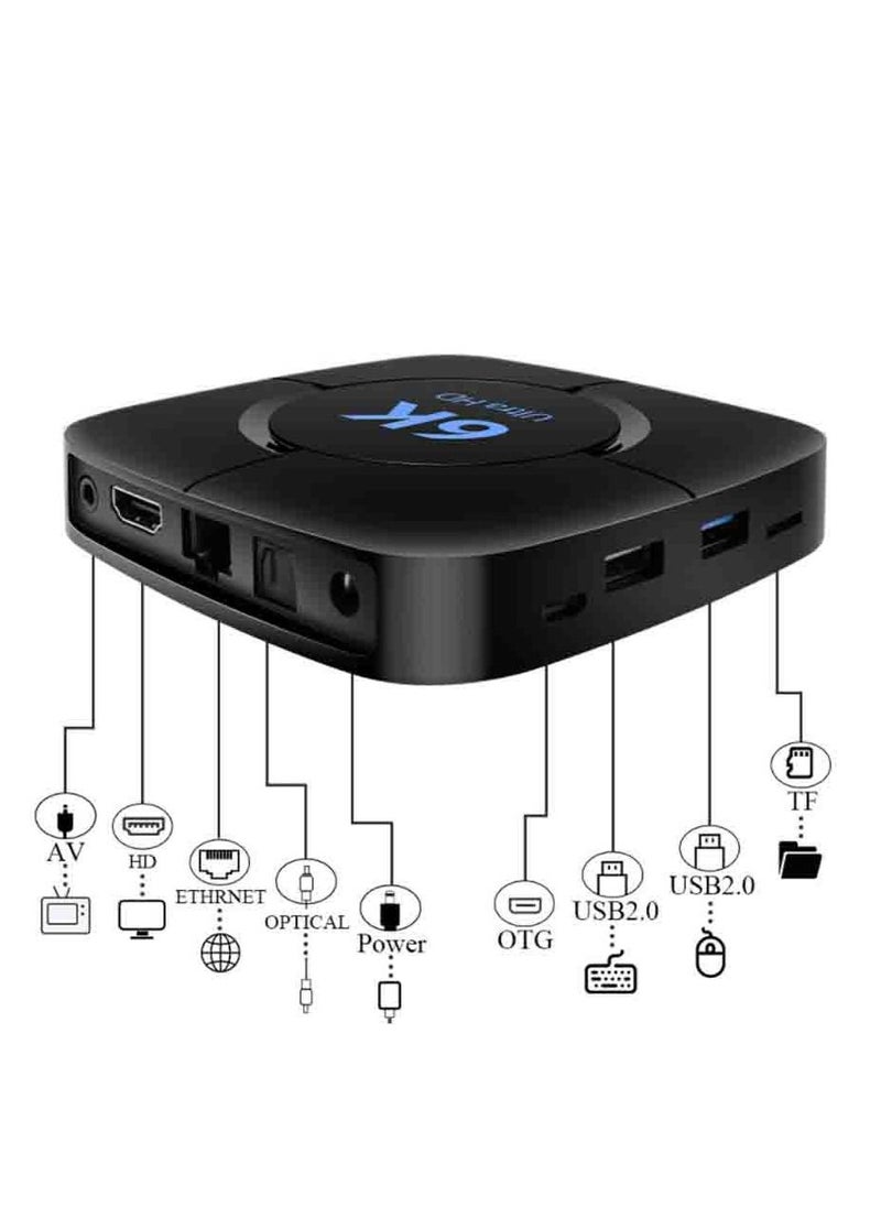 Mi VAZA - Android 10 6K HD Network Player TV Box 2G + 16G With Flying Mouse Keyboard - Image 1