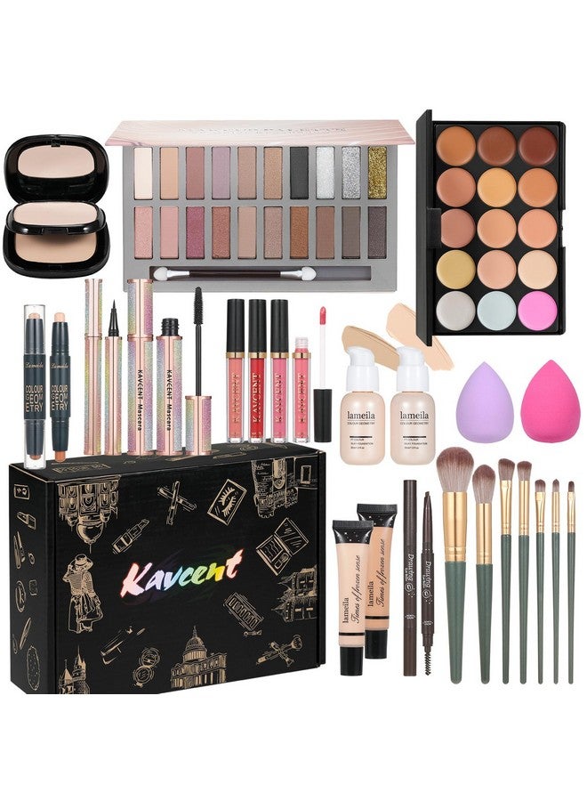 KAVCENT Makeup Set Makeup Kit For Women Full Kit Makeup Sets For Teens Make Up Set For Women Gift Eyeshadow Palette Lipgloss Foundation Concealer Makeup Brushes Makeup Kit For Teens Teenager - Image 1