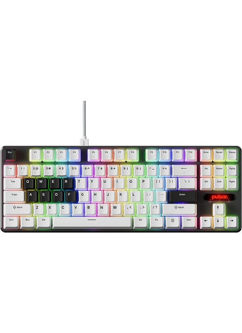 Pcmk2 He 80% Tkl Ansi Hall Effect Magnetic Switch RGB Hotswap White Mechanical Gaming Keyboard (PCMK2HE801W)