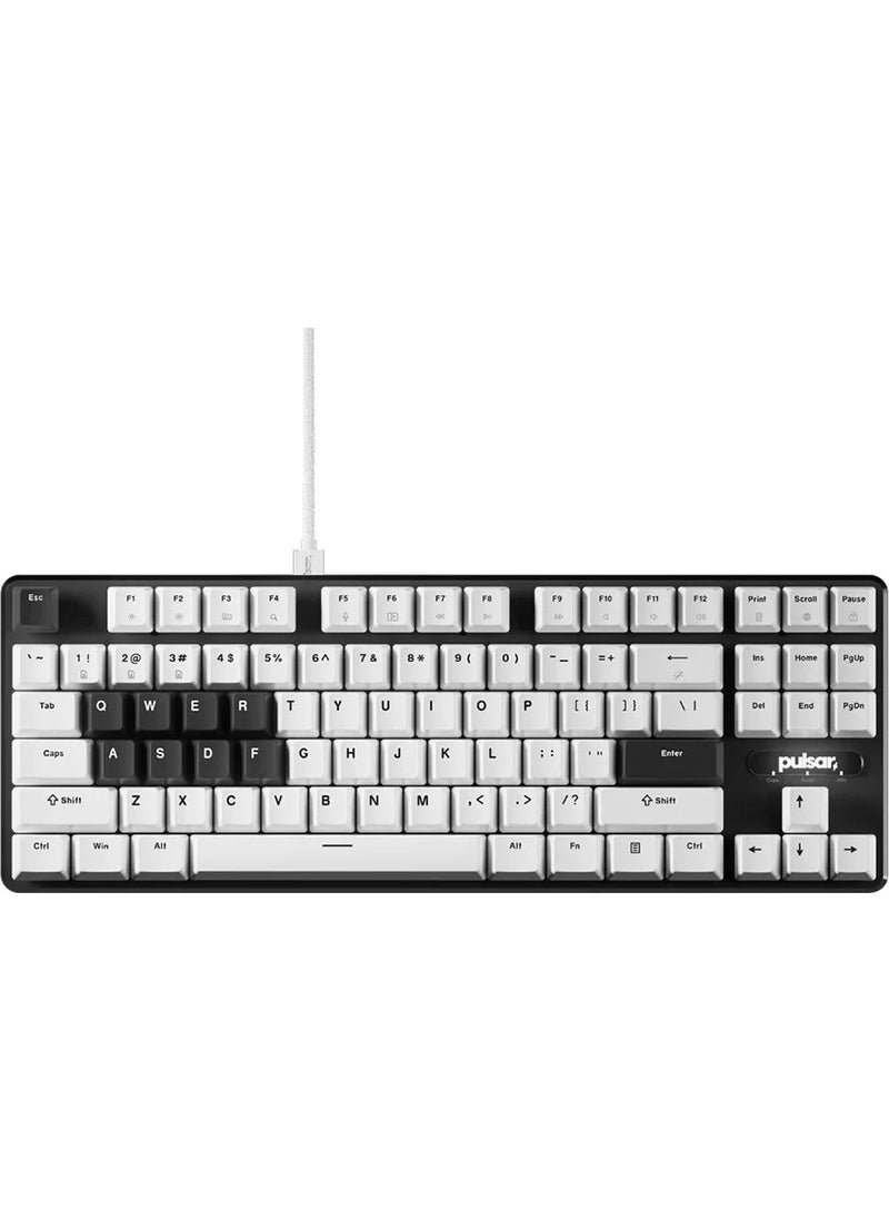 PULSAR - Pcmk2 He 80% Tkl Ansi Hall Effect Magnetic Switch RGB Hotswap White Mechanical Gaming Keyboard (PCMK2HE801W) - Image 1