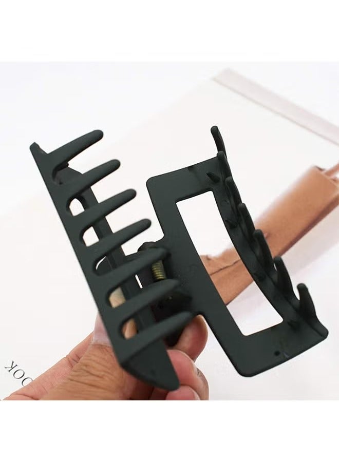 4 PCS Hair Claw Clips, Large Claw Hair Clips For Thick Hair Strong Hold Hair Matte French Design Claw Clips, Hair Clips For Non-slip Hair Clip Rectangular Jaw Clips Gifts For Women - Image 5