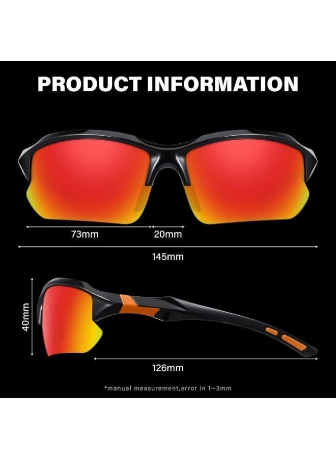 Sports Polarized Sunglasses for Men Cycling Running Fishing UV Protection Sun Glasses Lightweight Half Frame Goggles - Image 5