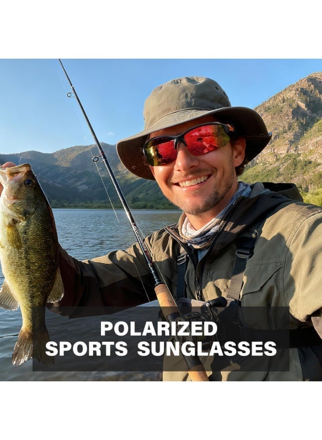 Sports Polarized Sunglasses for Men Cycling Running Fishing UV Protection Sun Glasses Lightweight Half Frame Goggles - Image 2