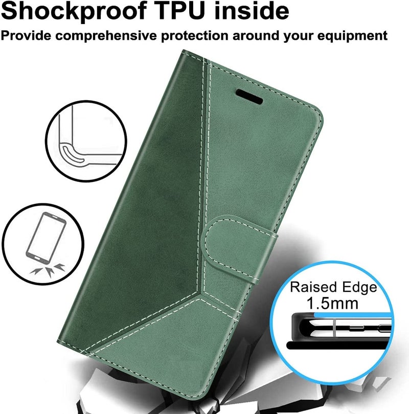 ClickCase Trend Series for Poco X4 Pro 5G Leather Wallet Flip Case Magnetic Closure Flip Cover for for Poco X4 Pro 5G (Olive Green) - Image 5