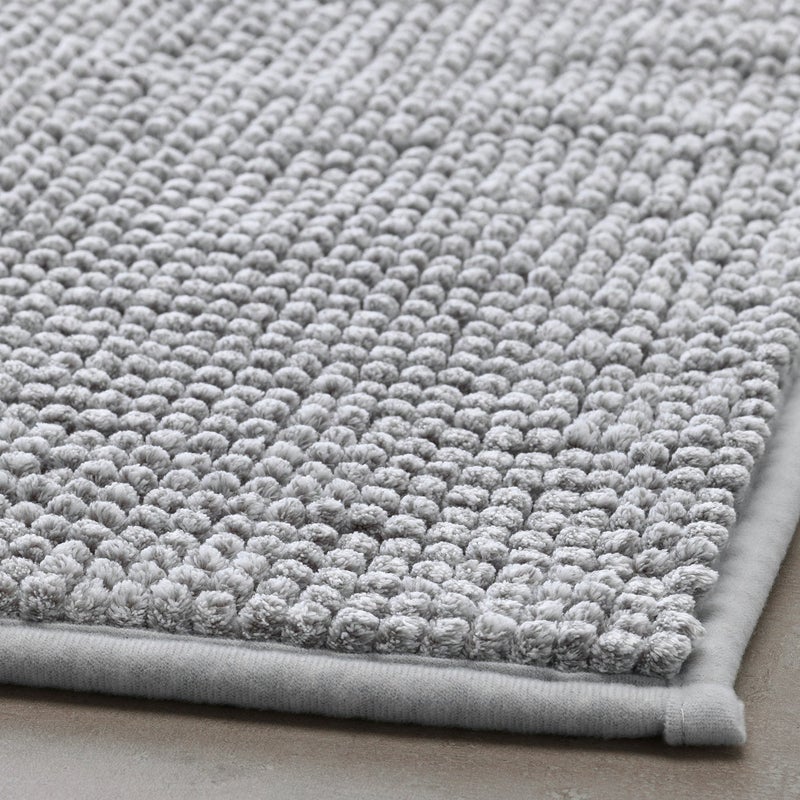 Toftbo Microfibre Bath Mat, Grey-White Mélange, 40x60 cm - Image 2