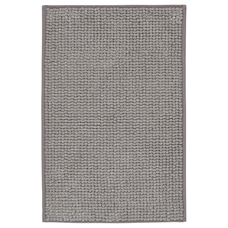 Toftbo Microfibre Bath Mat, Grey-White Mélange, 40x60 cm - Image 1