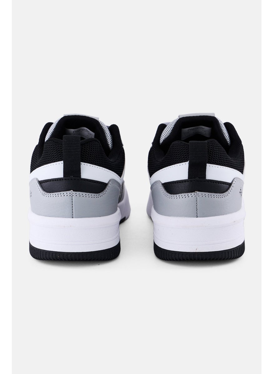 Algspar Men Leather Upper Lace Up Casual Shoes, White  - Image 2