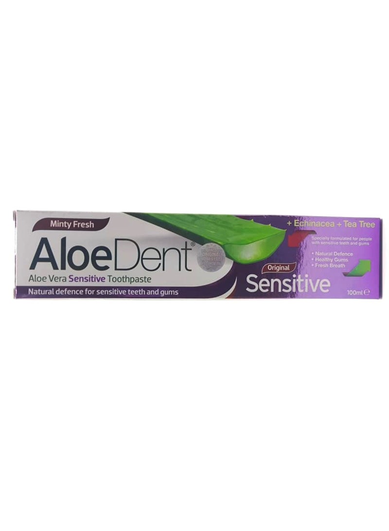 AloeDent Aloe Vera Sensitive Toothpaste for Teeth and Gums 100 ml
