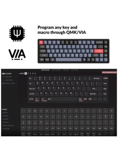 Keychron K6 Pro Wireless Custom Mechanical Keyboard, QMK/VIA Programmable Macro, Hot-Swappable Keychron K Pro Brown Switch, 65% Layout Aluminum RGB Backlit Office Gaming Keyboard for Mac Windows Linux  - Image 2