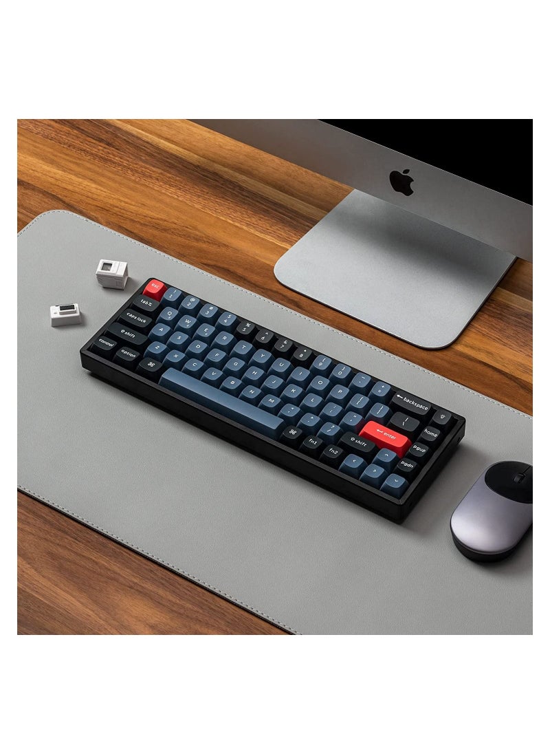 Keychron - K6 Pro Wireless Custom Mechanical Keyboard, QMK/VIA Programmable Macro, Hot-Swappable Keychron K Pro Brown Switch, 65% Layout Aluminum RGB Backlit Office Gaming Keyboard for Mac Windows Linux - Image 1