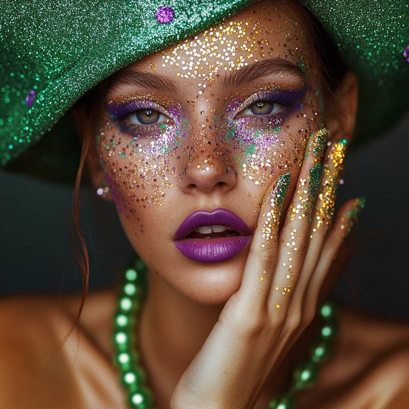 Mysense Gold Body Glitter Stick,Face Hair Glitter Makeup,Music Festival Concert Outfit Rave Pride Accessories for Women,Mermaid Sequins Chunky Glitter Face Paint,Hair Glitter Gel for Kids,0.56oz - Image 5