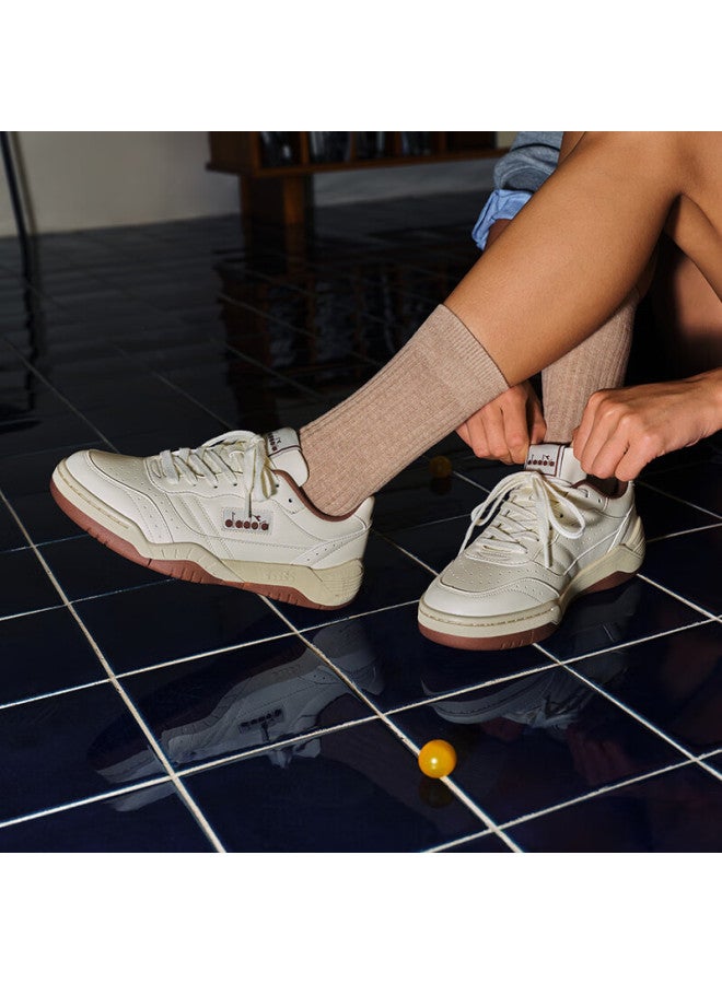 Diadora Men's And Women's Casual Shoes Action Racer, Snow White/reed Yellow/grouse Gray, Size 37 - Image 3