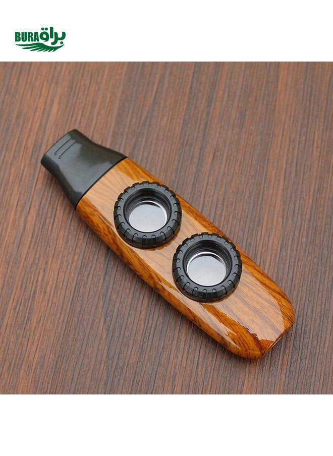 BURAQ - HOKE Kazoo, ABS Plastic Material Won't Crack, Wood Grain & Carbon Fiber Texture Surface, Easy To Learn - Image 1