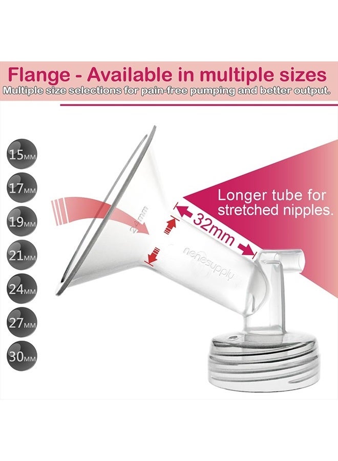 Nenesupply 24mm Flange and Duckbil Valves Compatible with Spectra S1 Spectra S2 Breastpump Replacement to Spectra Pump Parts and Spectra Flange Replace Spectra Duckbill Valves and Spectra Accessories - Image 2