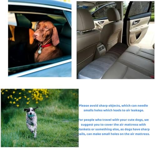 Berocia Inflatable Car Air Mattress Back Seat Bed, Universal Back Seat Gap Filler Pad Extender for SUV Camping Sleeping Travel Rest - Image 4
