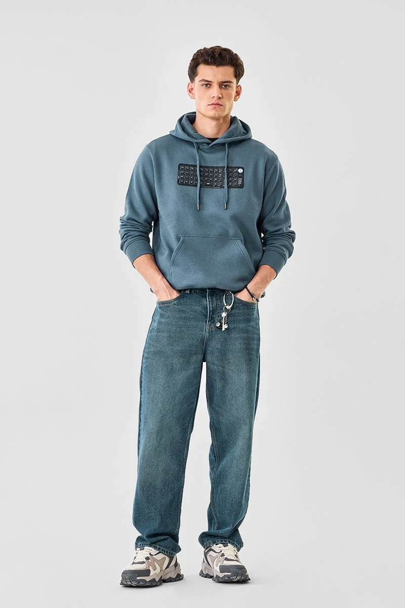 SNITCH Keyboard Printed Regular Fit Hoodie