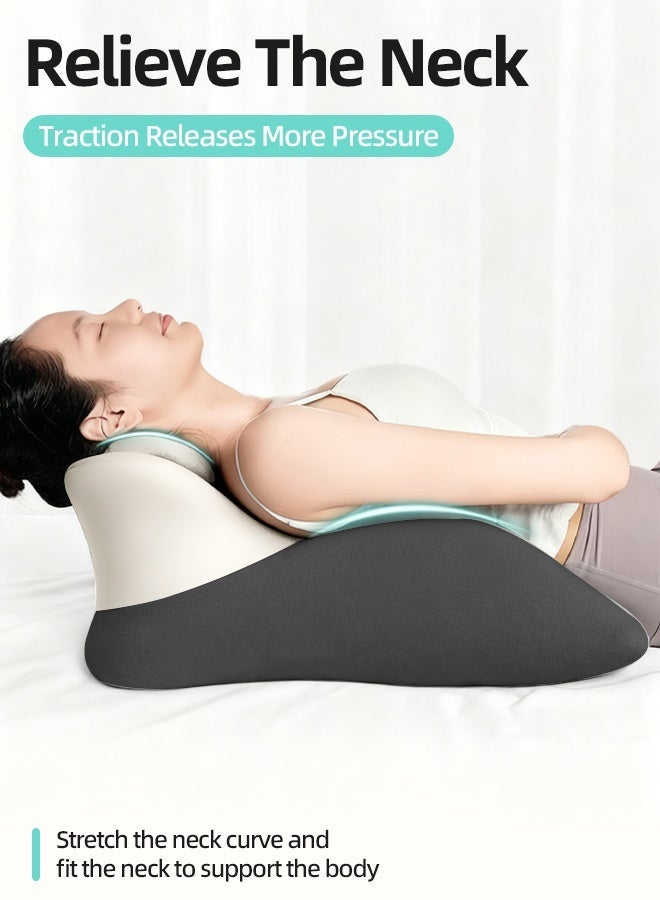 قف وسادة إسفينية لدعم الظهر للسرير - وسادة استراحة من إسفنج الذاكرة مع وسادة دعم صغيرة، وسادة قراءة مريحة للجلوس والنوم، وتخفيف ارتجاع المريء، ومنع الشخير، ودعم وضعية الساقين - Image 3