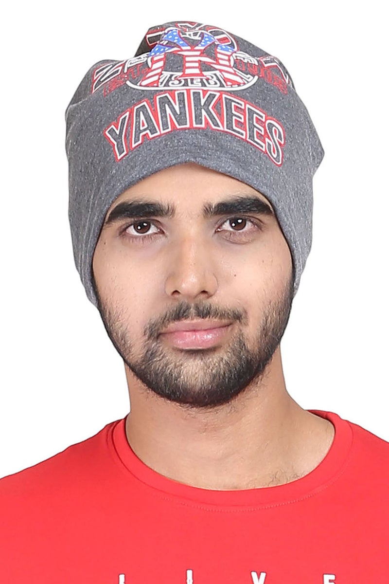 FabSeasons Cotton Beanie Cap and Skull Cap Charcoal Grey - Image 2
