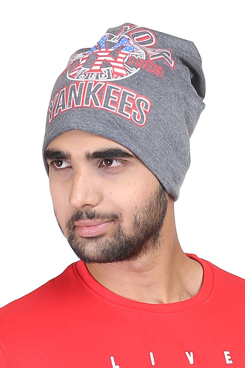 FabSeasons Cotton Beanie Cap and Skull Cap Charcoal Grey - Image 5