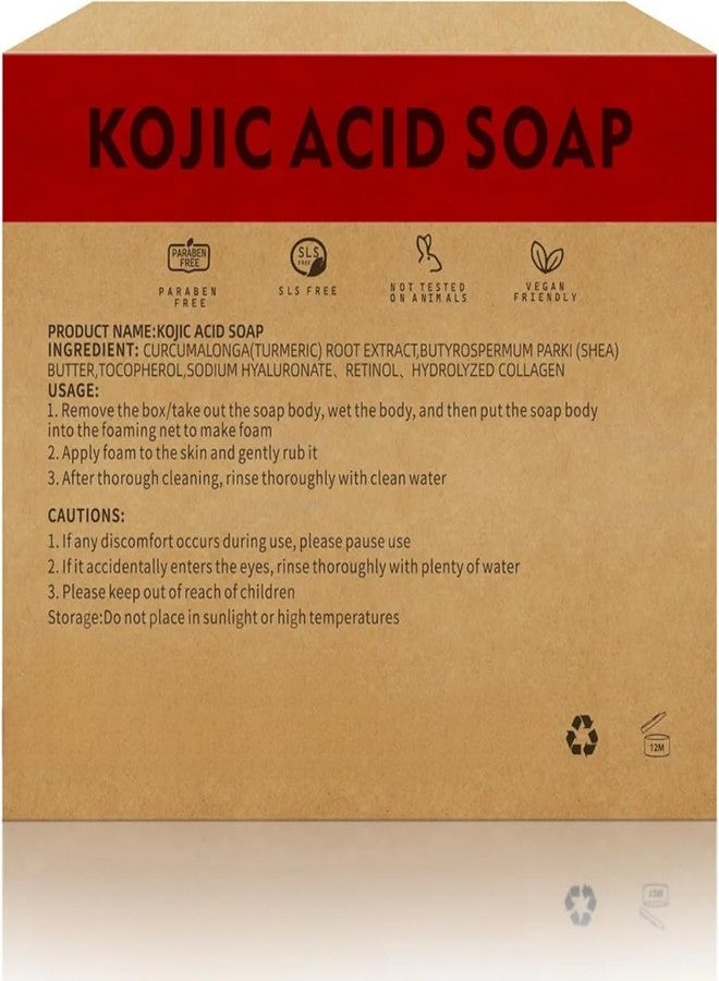 Granthveda Kojic Acid 2% Soap with Niacinamide for Pigmentation, Sun Damage & Dark Spots - Brightening Soap for Underarms, Face & Body - Suitable for All Skin Types - Pack of 2 (200g) - Image 2