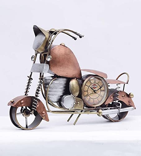 Suntown SUNTOWN Wrought Iron Decorative Showpiece Bike Clock Table Decor for Living RoomHotelRestaurantHomeOfficeDiningGift14 3 9 in  - Image 3