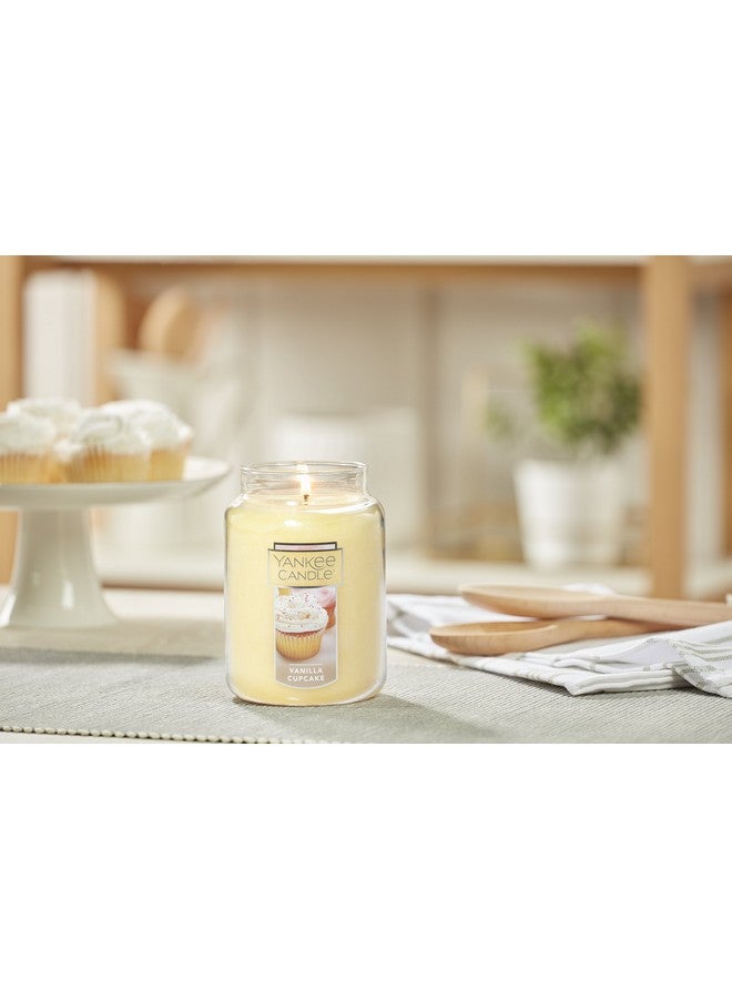 Yankee Candle Vanilla Cupcake Scented Classic 22oz Large Jar Single Wick Candle, Over 110 Hours of Burn Time, Ideal for Creating Relaxing Ambience & Holiday Gifting - Image 4