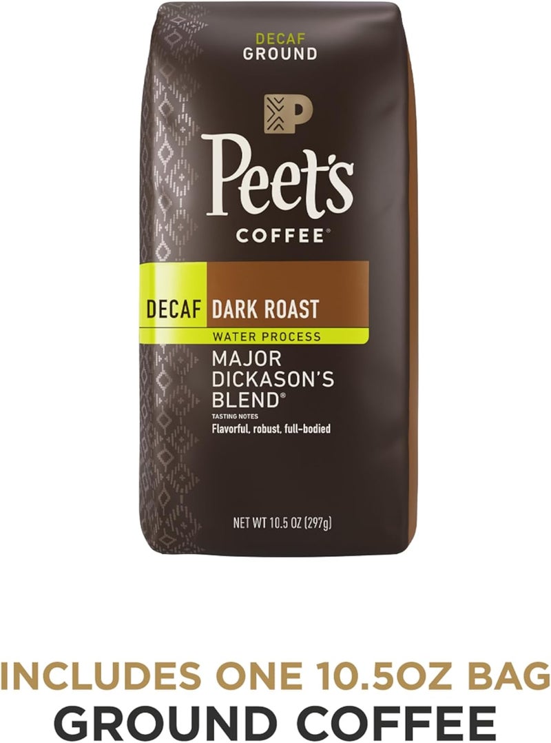 Peet's Coffee قهوة بييتس بدون كافيين - مزيج مايجور ديكاسون، 10.5 أونصة - Image 2