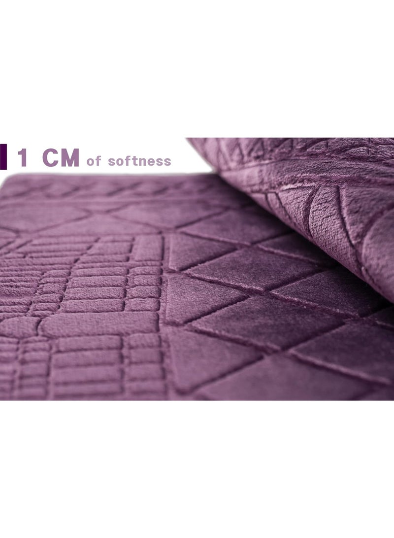 سجادة صلاة قابلة للطي مع مسند للظهر و حقيبة حمل سجادة صلاة محمولة مقاس 110 × 53 سم - Image 3