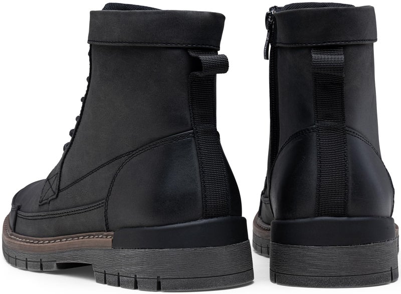 Jousen Mens Boots Casual Motorcycle Boot for Men Chukka Zipper Combat Dress Botas Para Hombre Fashion (AMY8117 black 12) - Image 5