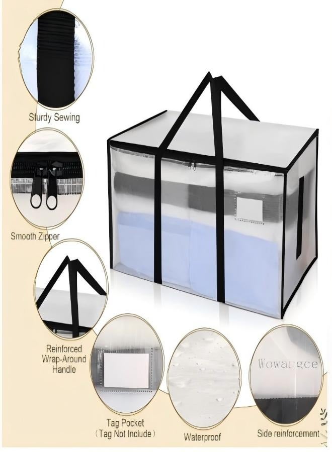 Thickened extra-large storage bags, large-capacity hand-held clothing packing bags for moving - Image 1
