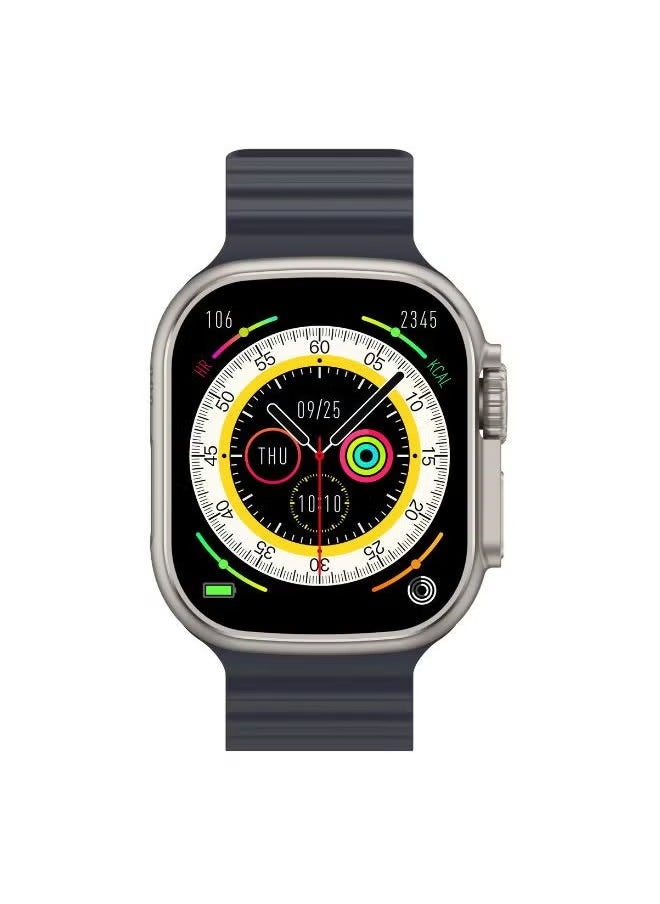 HainoTeko SQ-14 Ultra Waterproof Smartwatch with Large Screen AMOLED Display 10-Day Battery Life and 3 Pair Strap