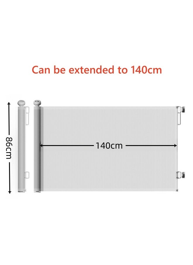 Retractable Door Rails Indoor Stairwell Child Protection Fences Pet Fences Free Of Punching And Punching Options 86*140cm With Two Installation Methods - pzsku/Z25E76E6D7C6137D7CA52Z/45/_/1704728669/08d25565-e2d4-473f-b51e-08d798b44419