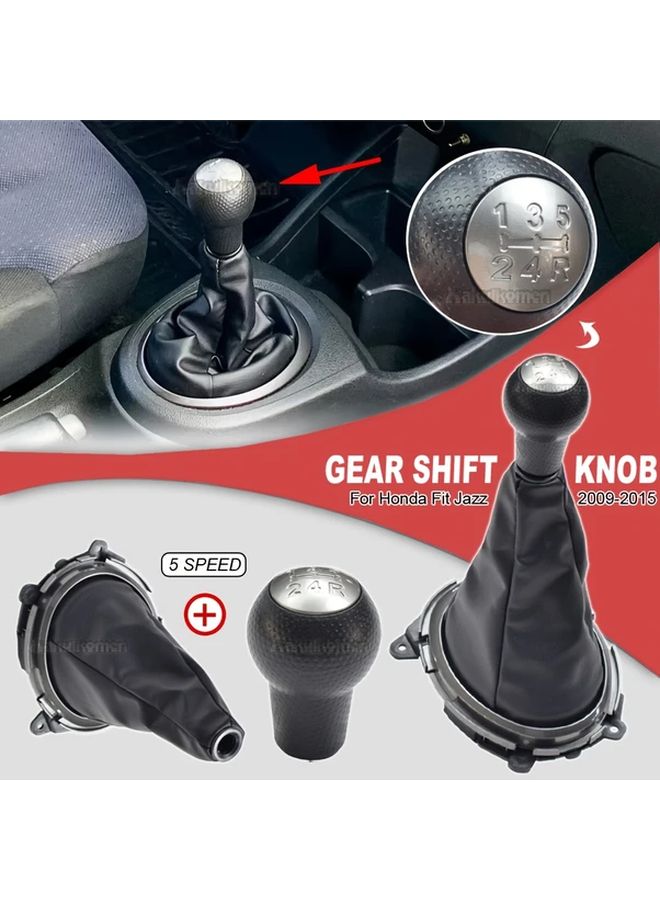 Gear Shift Knob And Cover For 5 Speed Manual Transmission 2009 To 2015 Models - Image 4