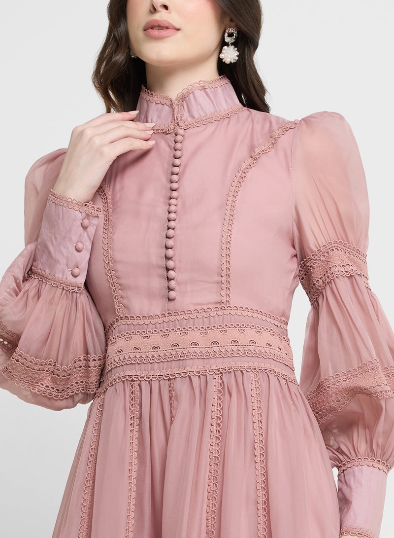 Khizana Romantic Chiffon Dress - Image 3