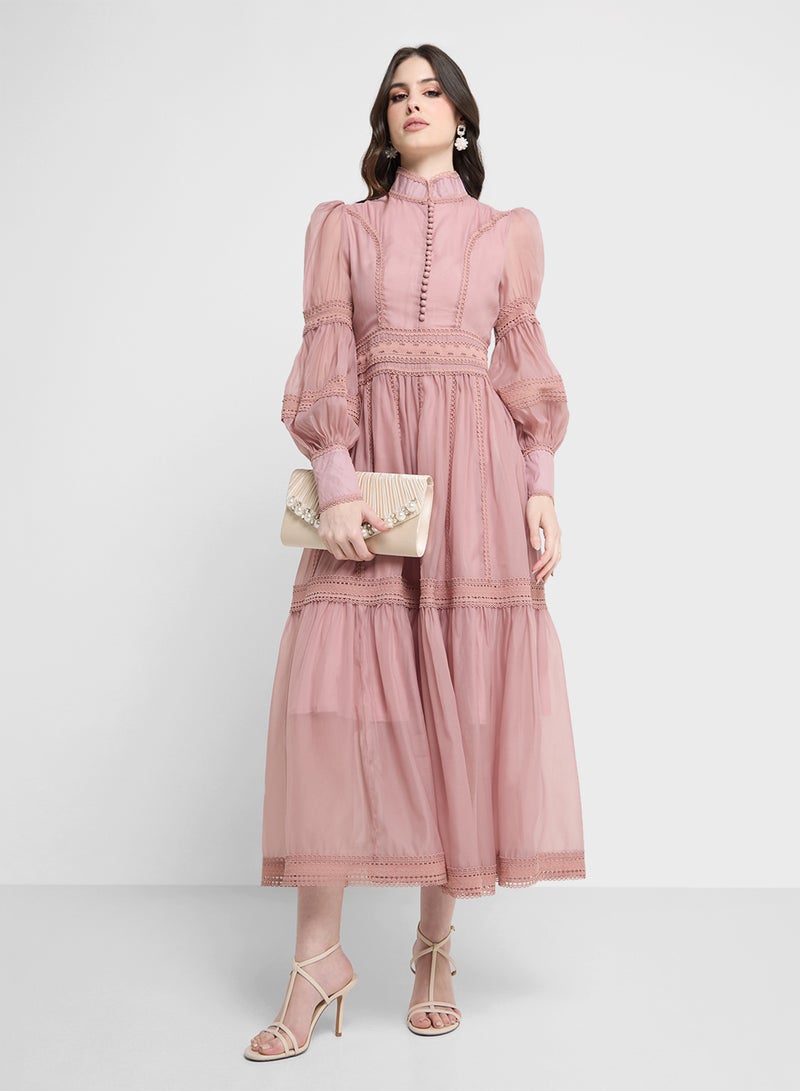 Khizana Romantic Chiffon Dress - Image 4