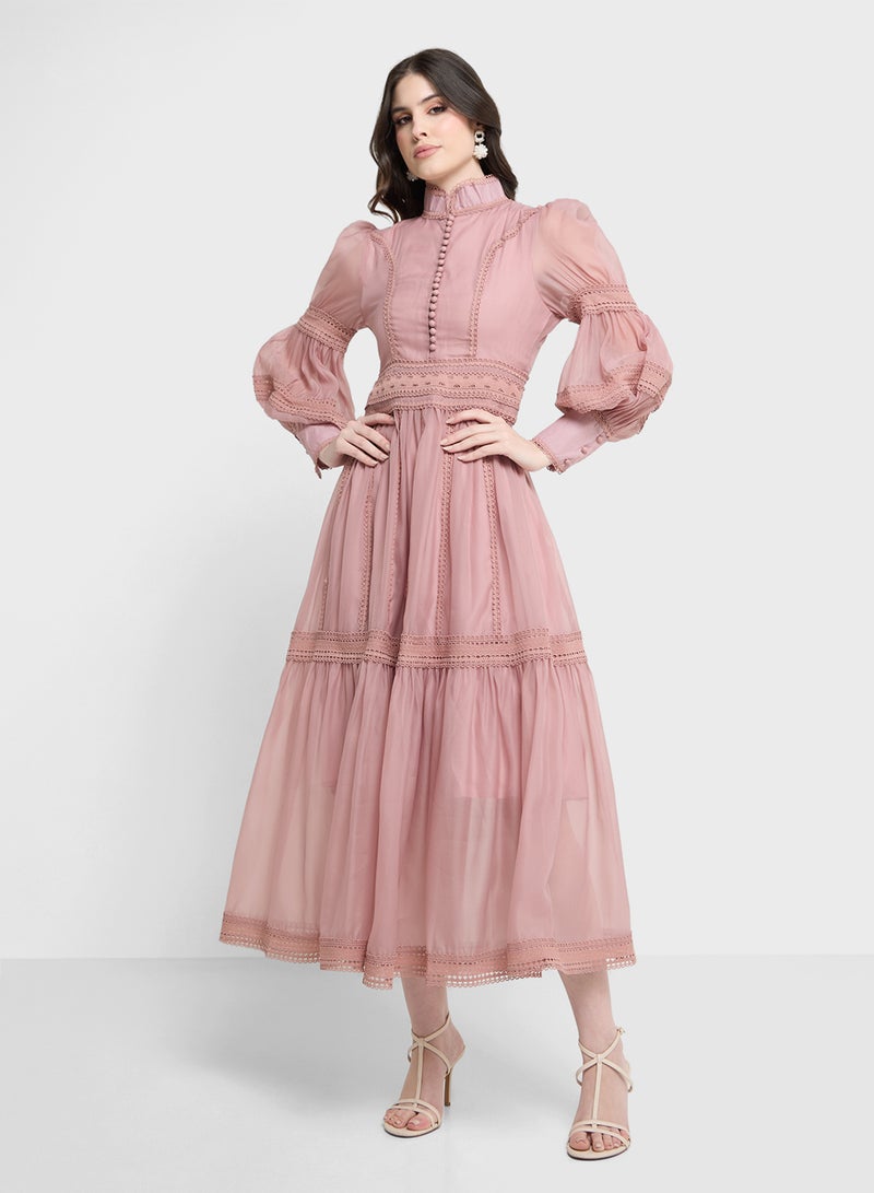 Khizana Romantic Chiffon Dress - Image 1