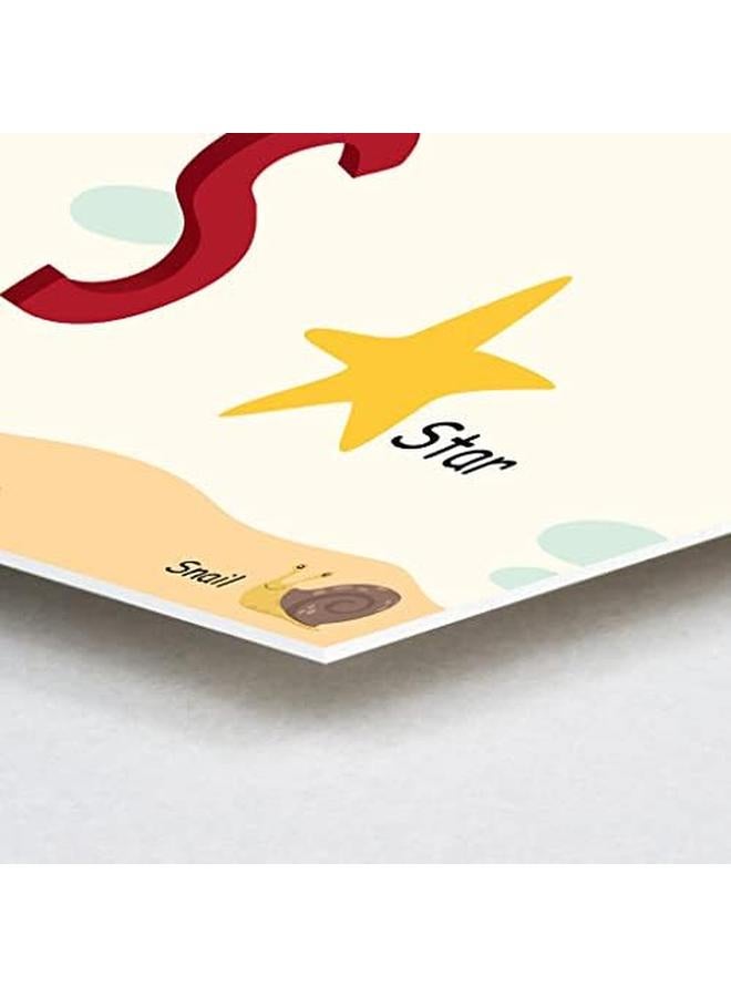Funz S Alphabet Letter Printed Boards Animal Pattern Frames Matching Puzzle Game Educational Preschool Learning Toys Gift For Preschool Kids Size 45*30Cm  - Image 2