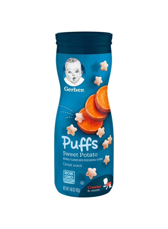 جربر وجبة خفيفة من الحبوب من Gerber Graduates Puffs، بنكهة البطاطا الحلوة، 1.48 أونصة  - Image 3