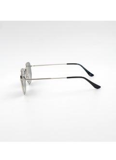 MADEYES Unisex UV Protection Sunglasses EE24M120-1 - Silver/Black  - Image 3