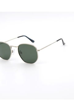 MADEYES Unisex UV Protection Sunglasses EE24M120-1 - Silver/Black  - Image 2
