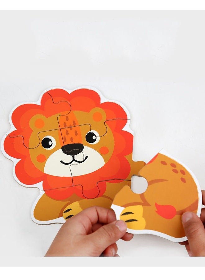 هالامودو ألغاز الألغاز الخشبية على شكل حيوان للأطفال الصغار في الأعمار 3 + ، ألغاز المستوى للمبتدئين ، ألعاب التعلم مونتيسوري ما قبل المدرسة النشاط التعليمي - Image 4