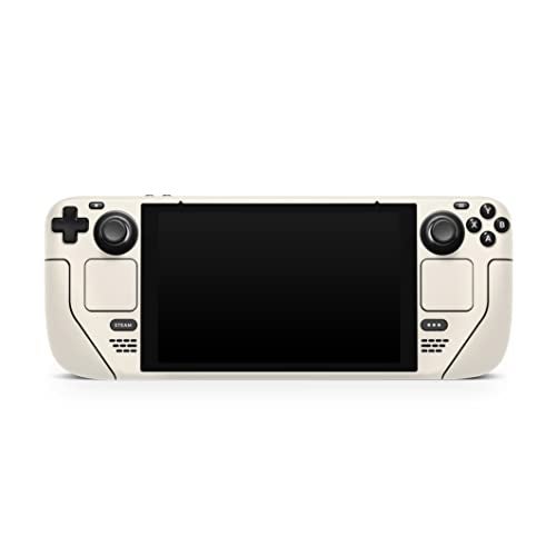 TACKY DESIGN Solid Color Skin Compatible with Steam Deck Skin, Premium 3M Vinyl Decal, Full Wrap Cover, Cream - Image 4