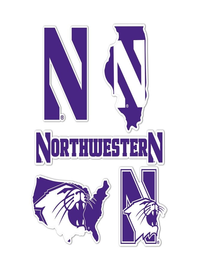 Desert Cactus Northwestern University Wildcats Sticker Vinyl Decals Laptop Water Bottle Car T2 (Type 2-2) - Image 1