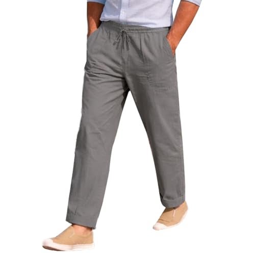 Lymio Trouser for Men || Men High Rise Regular Fit Causal Trouser Pant (Casual-Pant-03-Grey-L) - Image 1