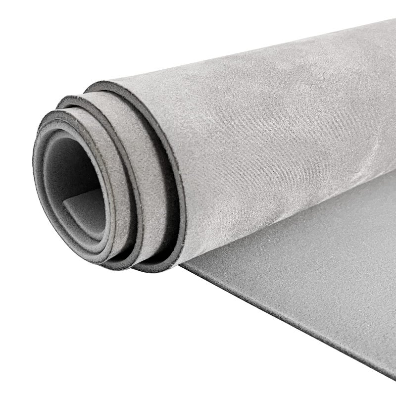 Halero 55 60 Light Gray Car Suede Headliner Fabric with Foam Backing Material 19 3mm Automotive Upholstery Liner for DIY Home Car Roof Trim Interior Replacement
