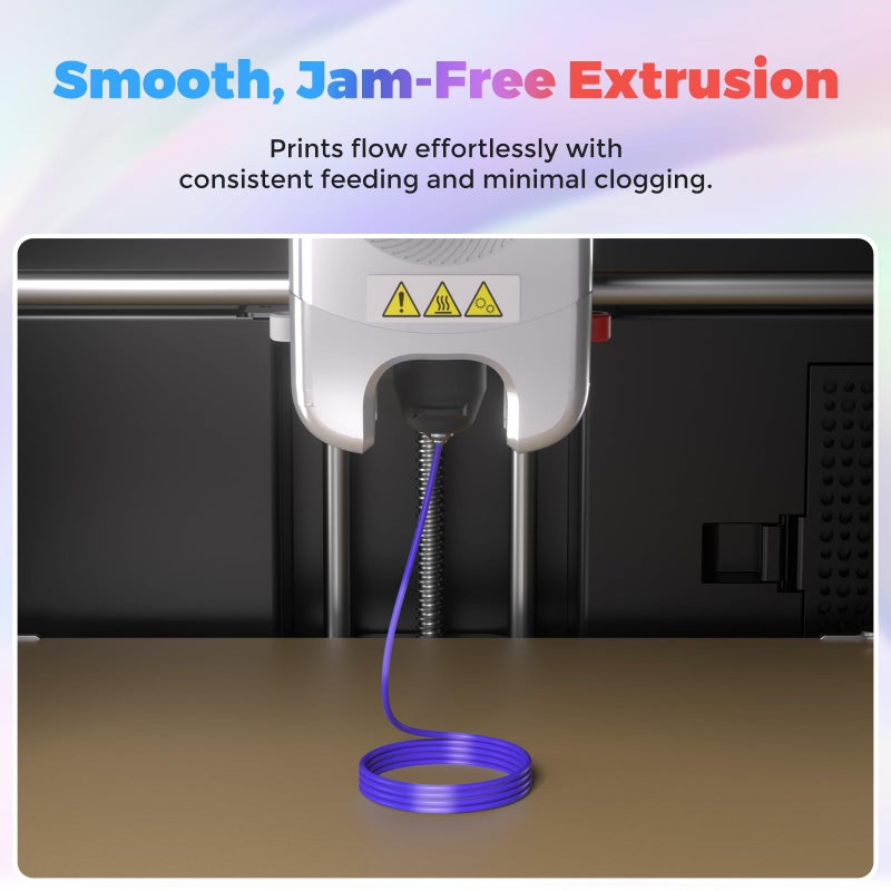 FLASHFORGE Silk Dual Color Filament, Blue and Green 2 in 1 Coextrusion Silk PLA Filament 1.75mm, 3D Printer Filament Color Change 1kg(2.2lbs) Spool, Dimensional Accuracy +/- 0.02mm - Image 5