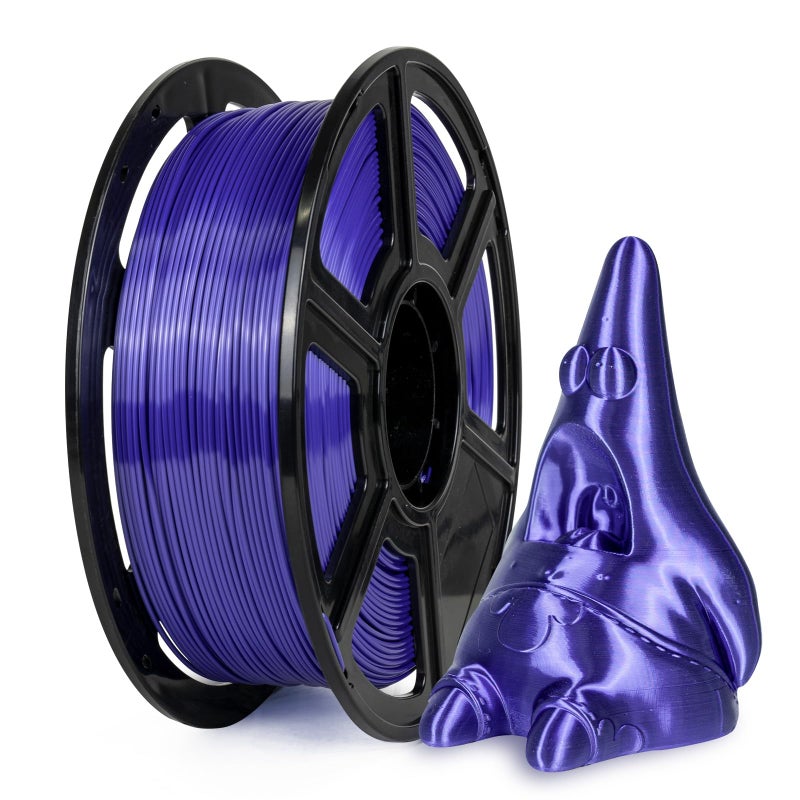 FLASHFORGE Silk Dual Color Filament, Blue and Green 2 in 1 Coextrusion Silk PLA Filament 1.75mm, 3D Printer Filament Color Change 1kg(2.2lbs) Spool, Dimensional Accuracy +/- 0.02mm - Image 1