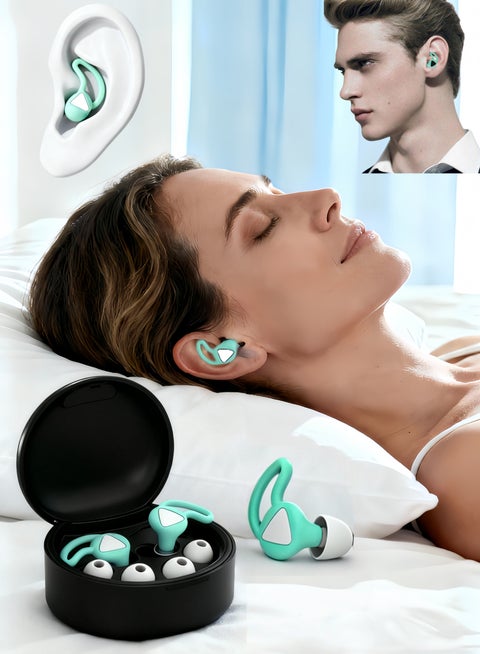 Soundproof Earplugs, Ear Plugs for Sleeping, Noise isolation, sleep earplugs，reusable waterproof silicone earplugs，Reusable Silent Anti-Noise Dormitory Nap, Airplanes Swimming Concerts Travel and Hearing Protection Easy to Use and Carry with Storage Box