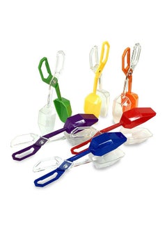 Skoolzy Jumbo Rainbow Tongs 6 Piece Toys_And_Games Set, Fine Motor Skills Handy Scoopers Rainbow Color Sorting Learning Tools Skill Development For Baby & Kids  - Image 1